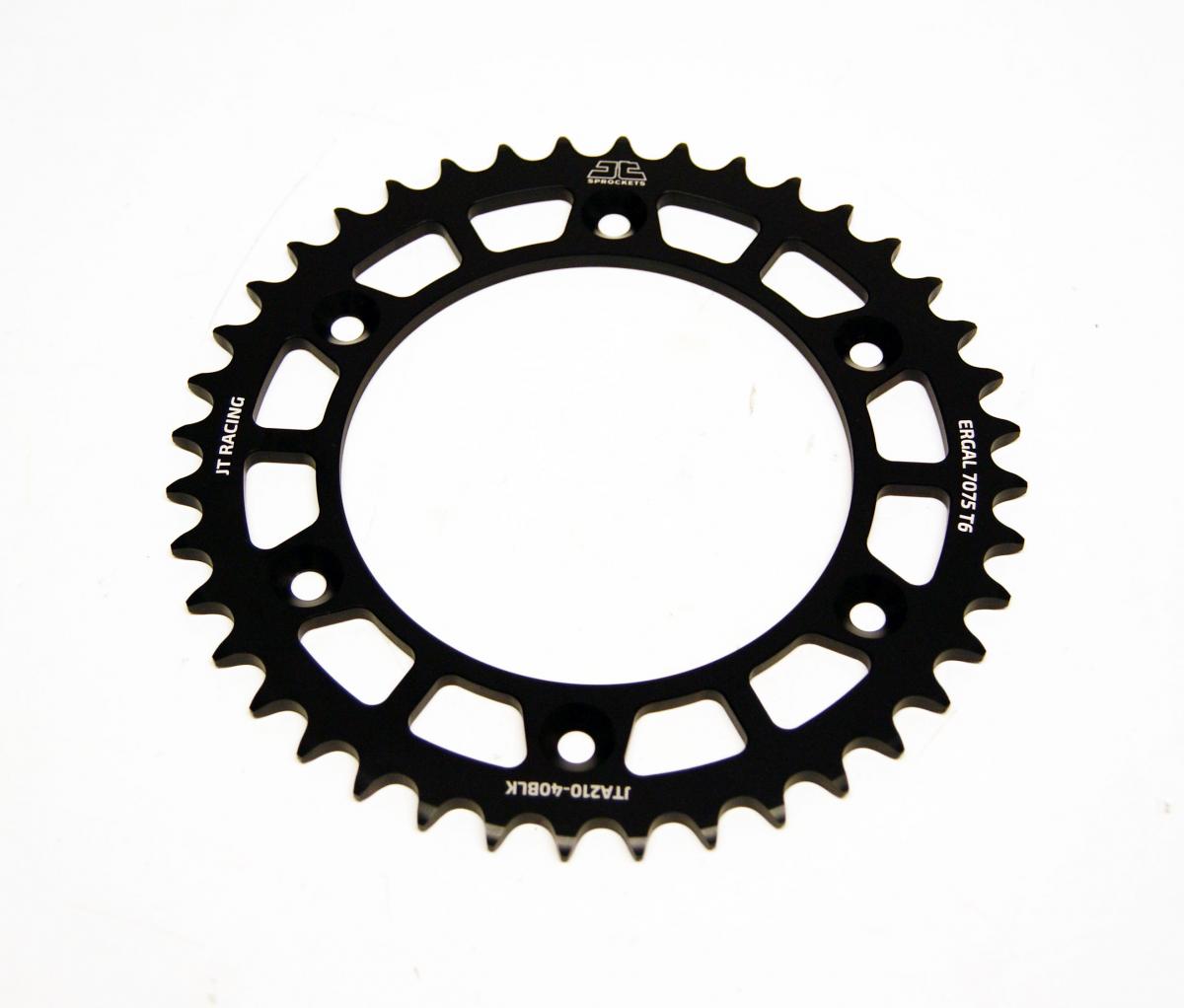 REAR SPROCKET JT RACERLITE BLACK, JT JTA210.40BLK 7075-T6 Aluminium thumbnail 2
