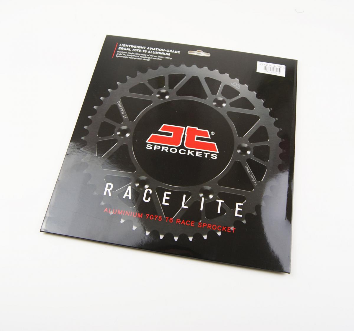 REAR SPROCKET JT RACERLITE RED, JT JTA210.40RED 7075-T6 Aluminium thumbnail 3