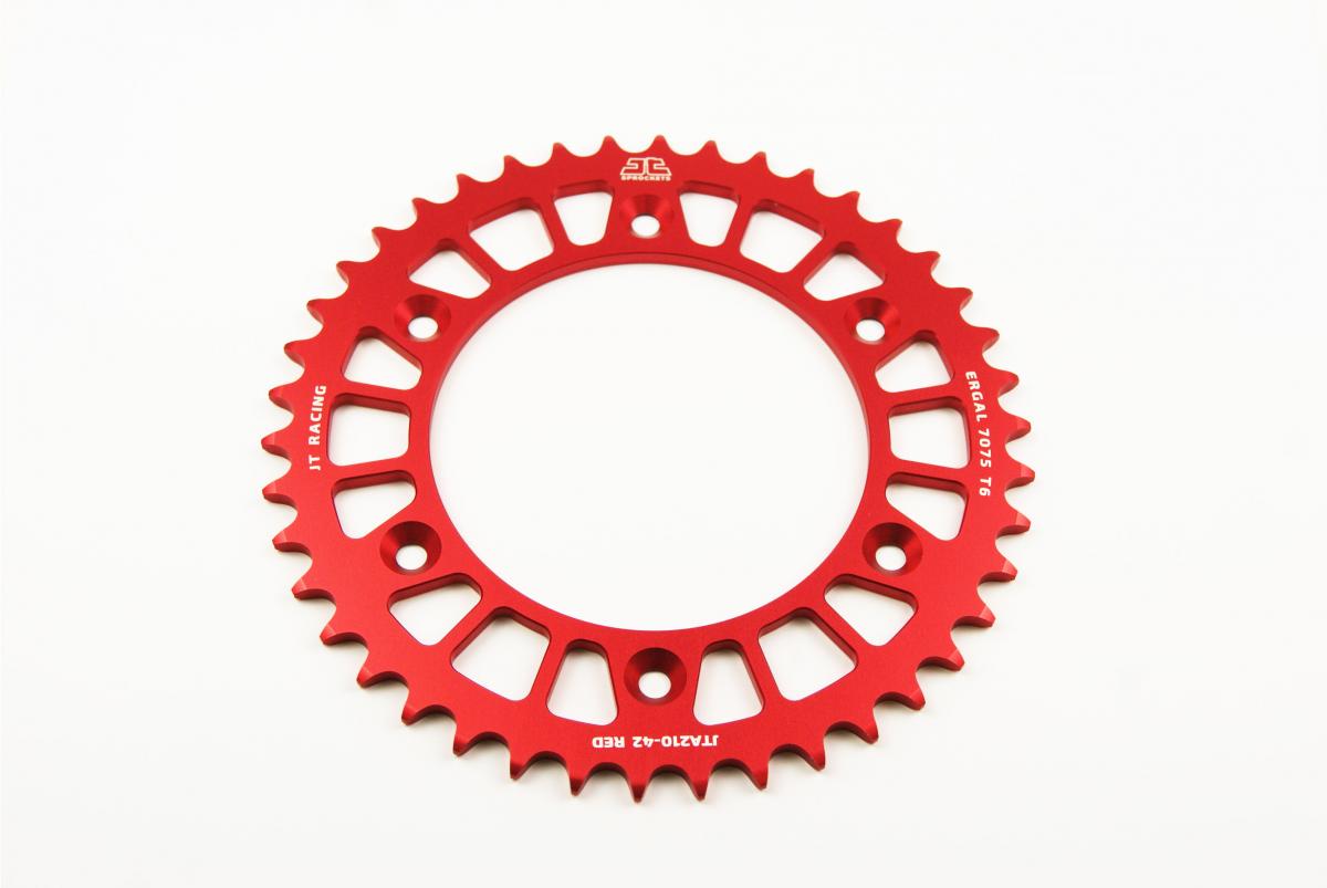 REAR SPROCKET JT RACERLITE RED, JT JTA210.42RED 7075-T6 Aluminium thumbnail 2