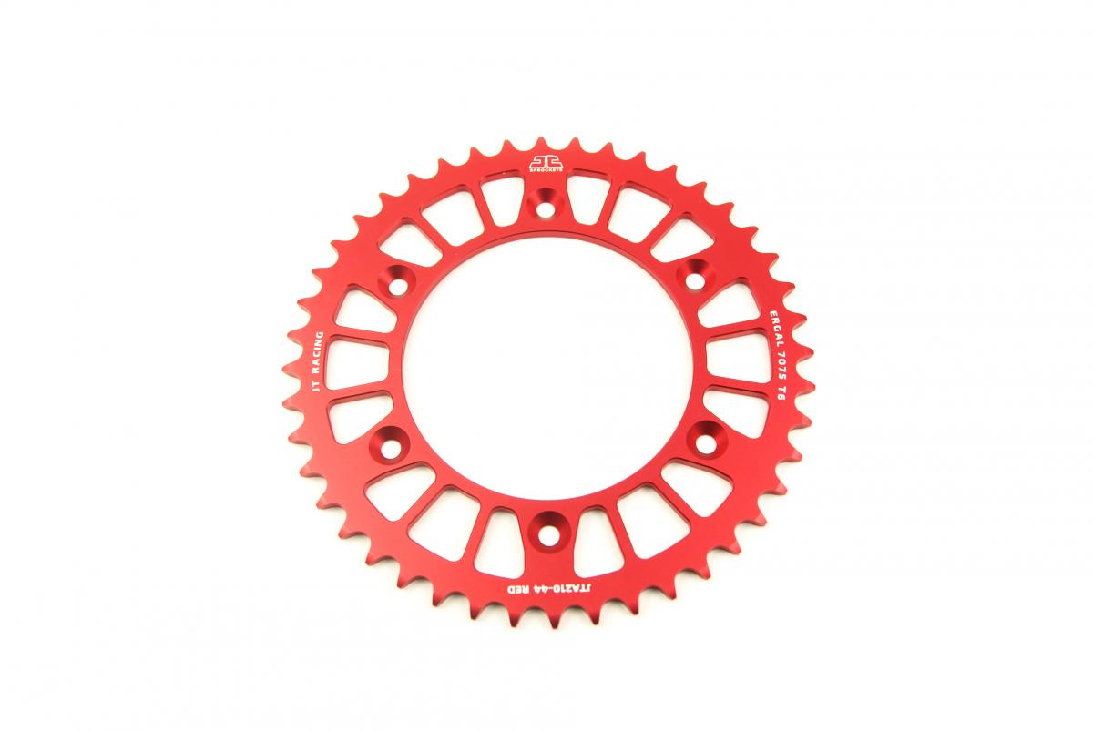 REAR SPROCKET JT RACERLITE RED, JT JTA210.44RED 7075-T6 Aluminium thumbnail 2