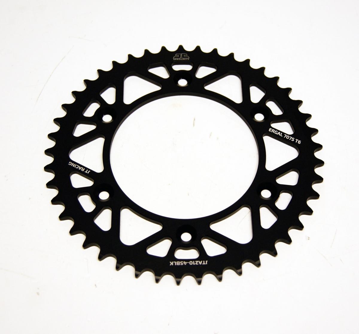 REAR SPROCKET JT RACERLITE BLACK, JT JTA210.45BLK 7075-T6 Aluminium thumbnail 2