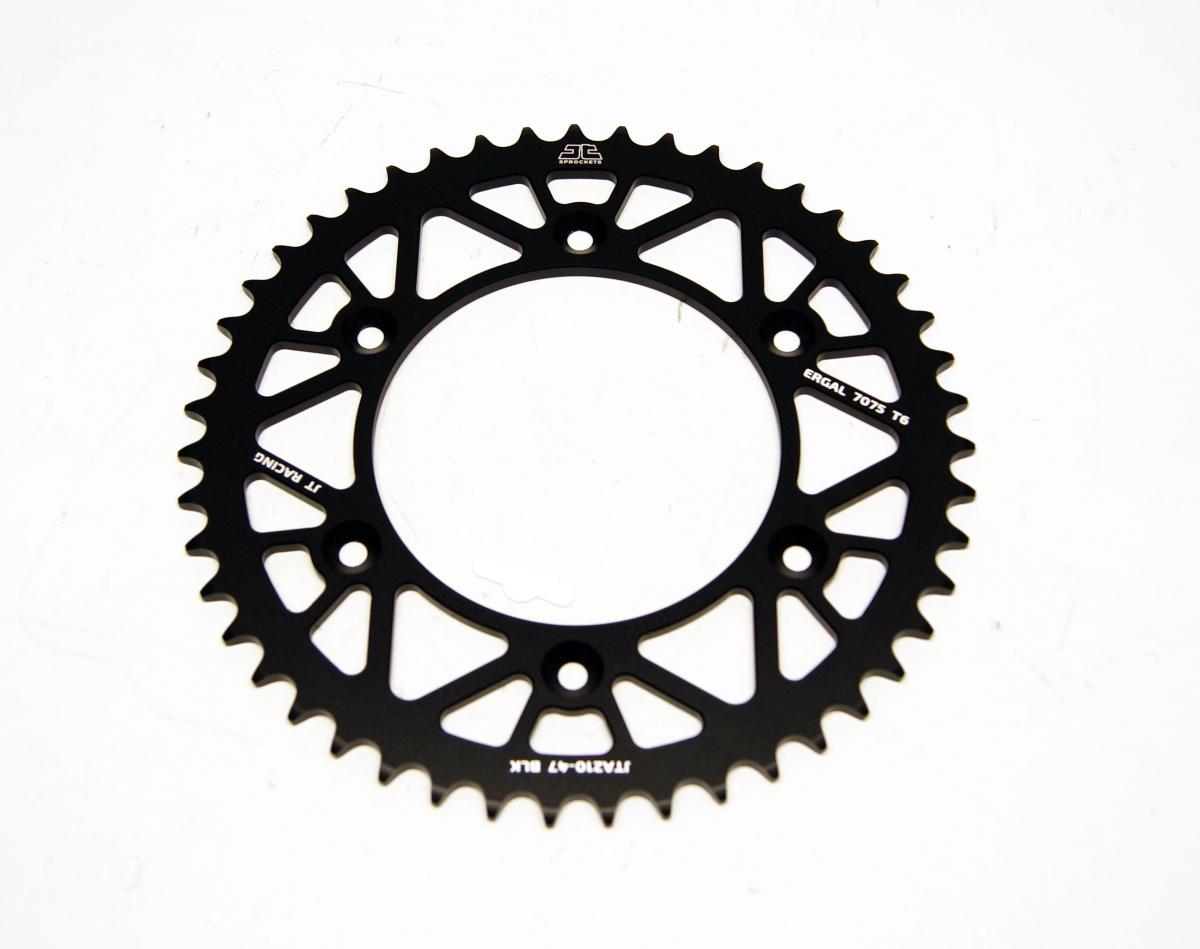 REAR SPROCKET JT RACERLITE BLACK, JT JTA210.47BLK 7075-T6 Aluminium thumbnail 3