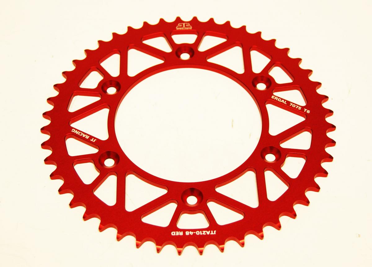 REAR SPROCKET JT RACERLITE RED, JT JTA210.48RED 7075-T6 Aluminium thumbnail 2