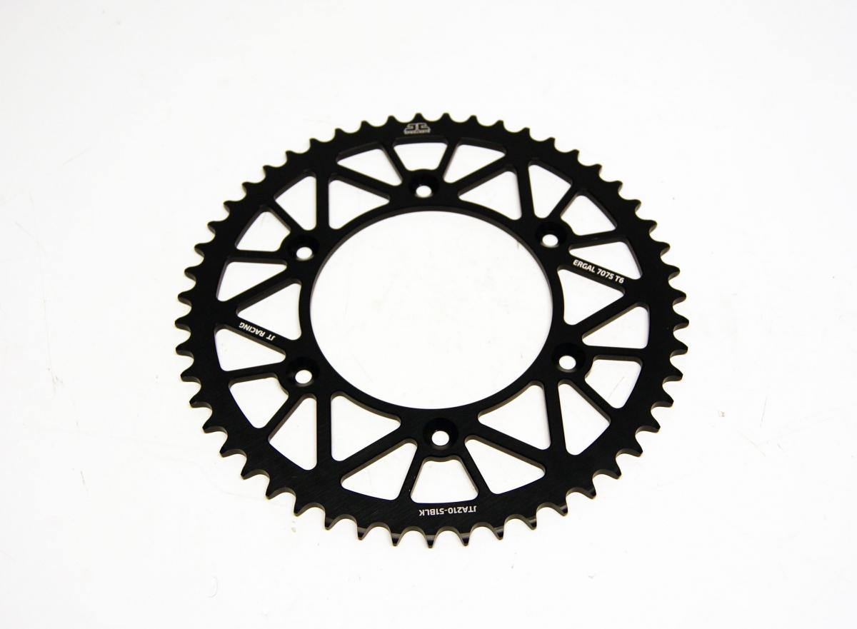 REAR SPROCKET JT RACERLITE BLACK, JT JTA210.51BLK 7075-T6 Aluminium thumbnail 2