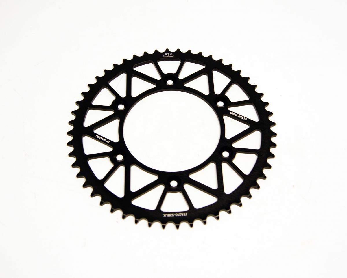 REAR SPROCKET JT RACERLITE BLACK, JT JTA210.52BLK 7075-T6 Aluminium thumbnail 2