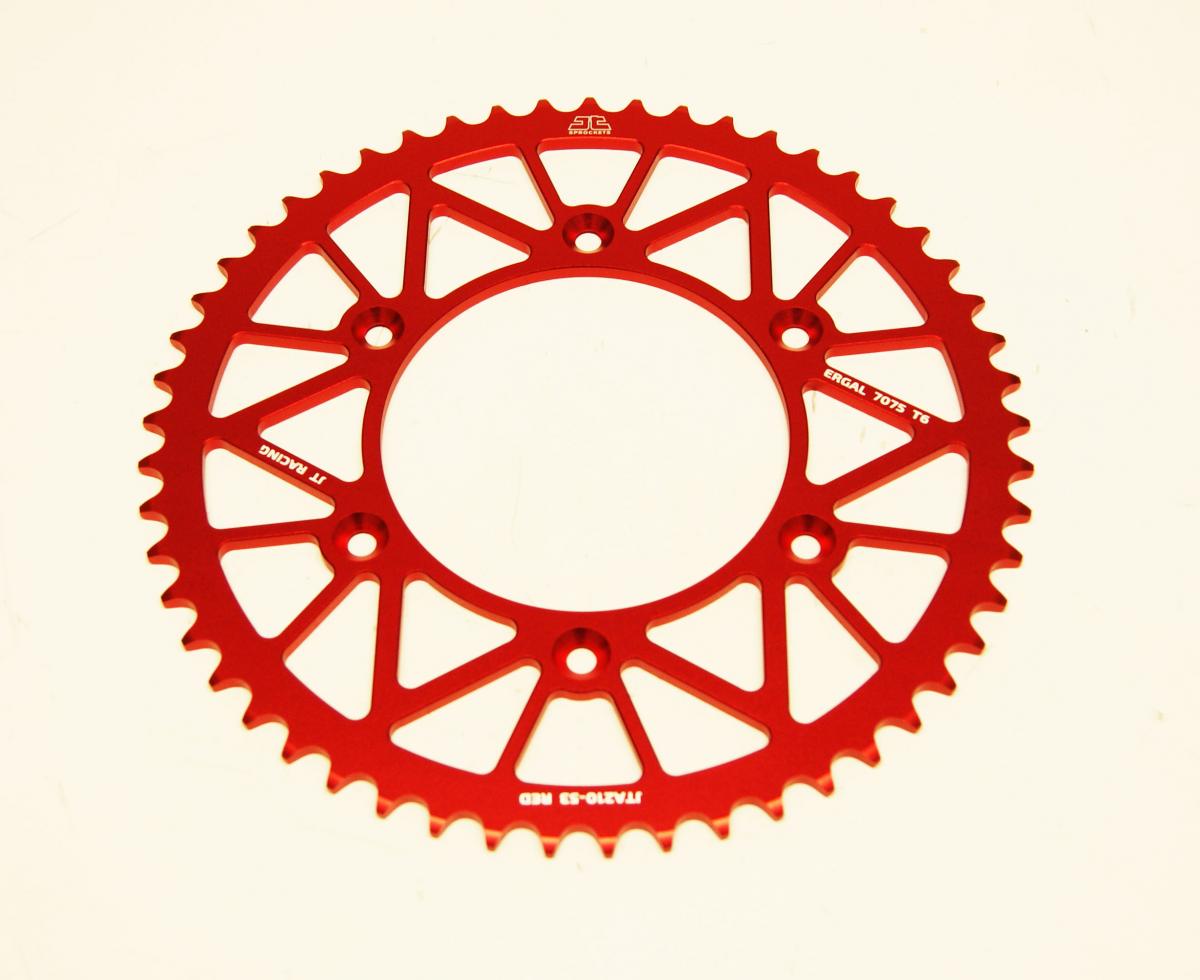 REAR SPROCKET JT RACERLITE RED, JT JTA210.53RED 7075-T6 Aluminium thumbnail 2