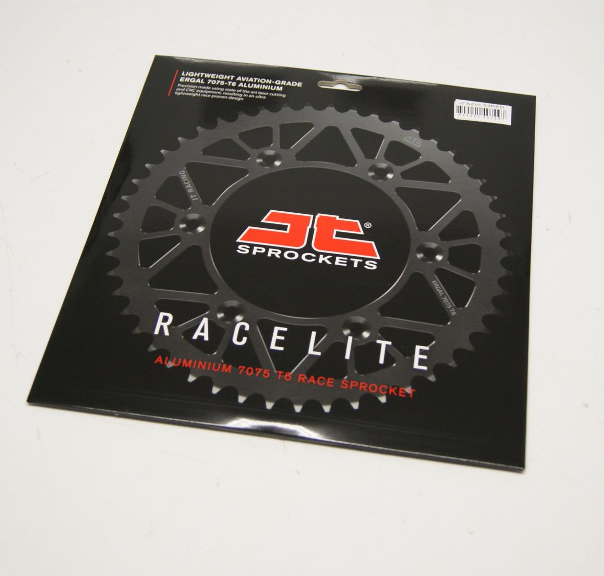 REAR SPROCKET JT RACERLITE RED, JT JTA210.53RED 7075-T6 Aluminium thumbnail 3