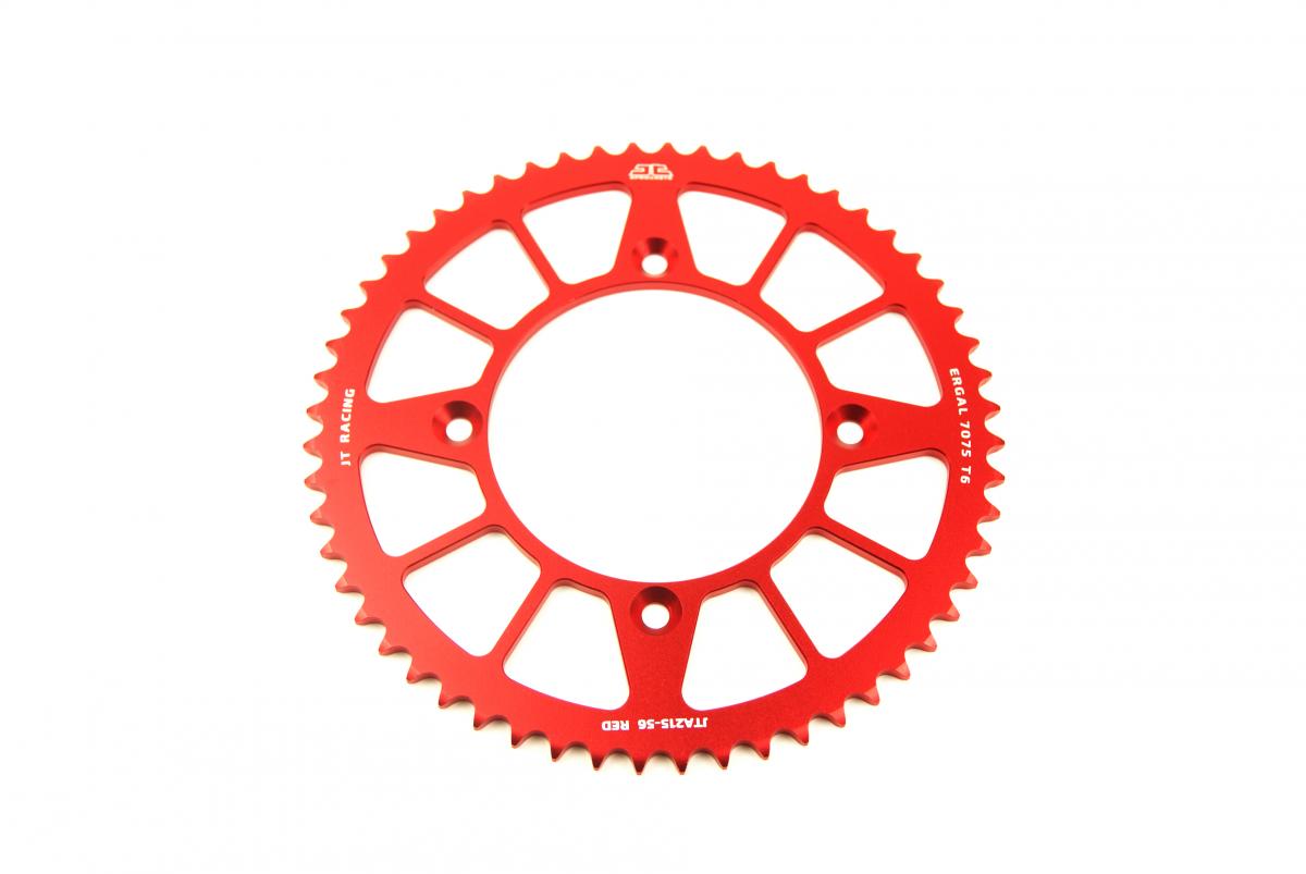 REAR SPROCKET ALLOY RED 215, JTA215.56RED 7075-T6 Aluminium thumbnail 2