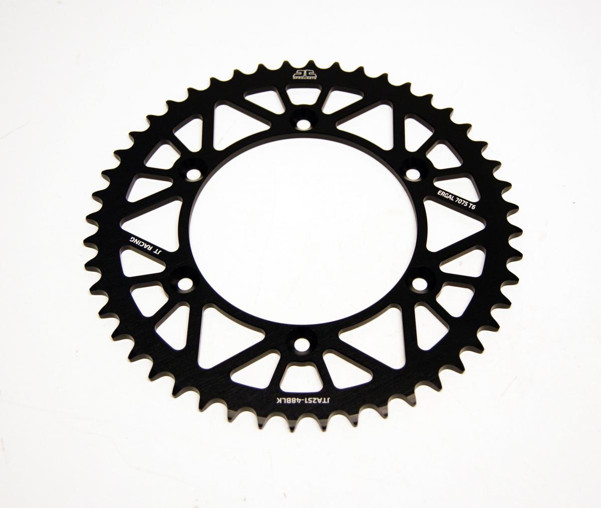 REAR SPROCKET ALLOY BLACK 251, JTA251.48BLK 7075-T6 Aluminium, SR251-48 thumbnail 3