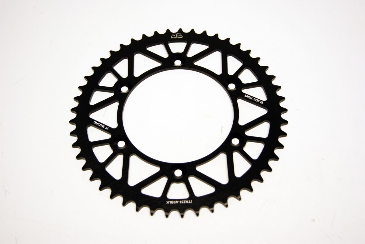 REAR SPROCKET ALLOY BLACK 251, JTA251.49BLK 7075-T6 Aluminium, SR251-49 thumbnail 2