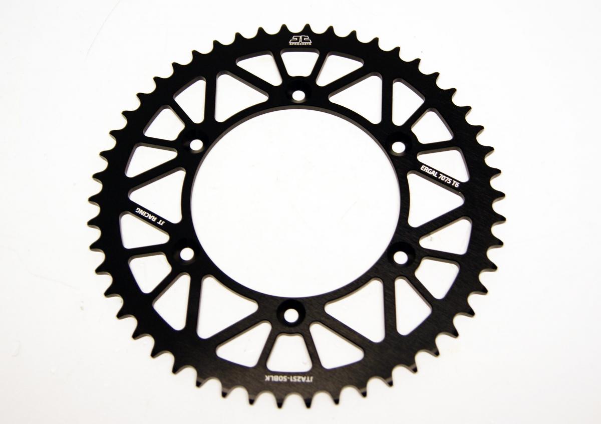 REAR SPROCKET ALLOY BLACK 251, JTA251.50BLK 7075-T6 Aluminium, SR251-50 thumbnail 2