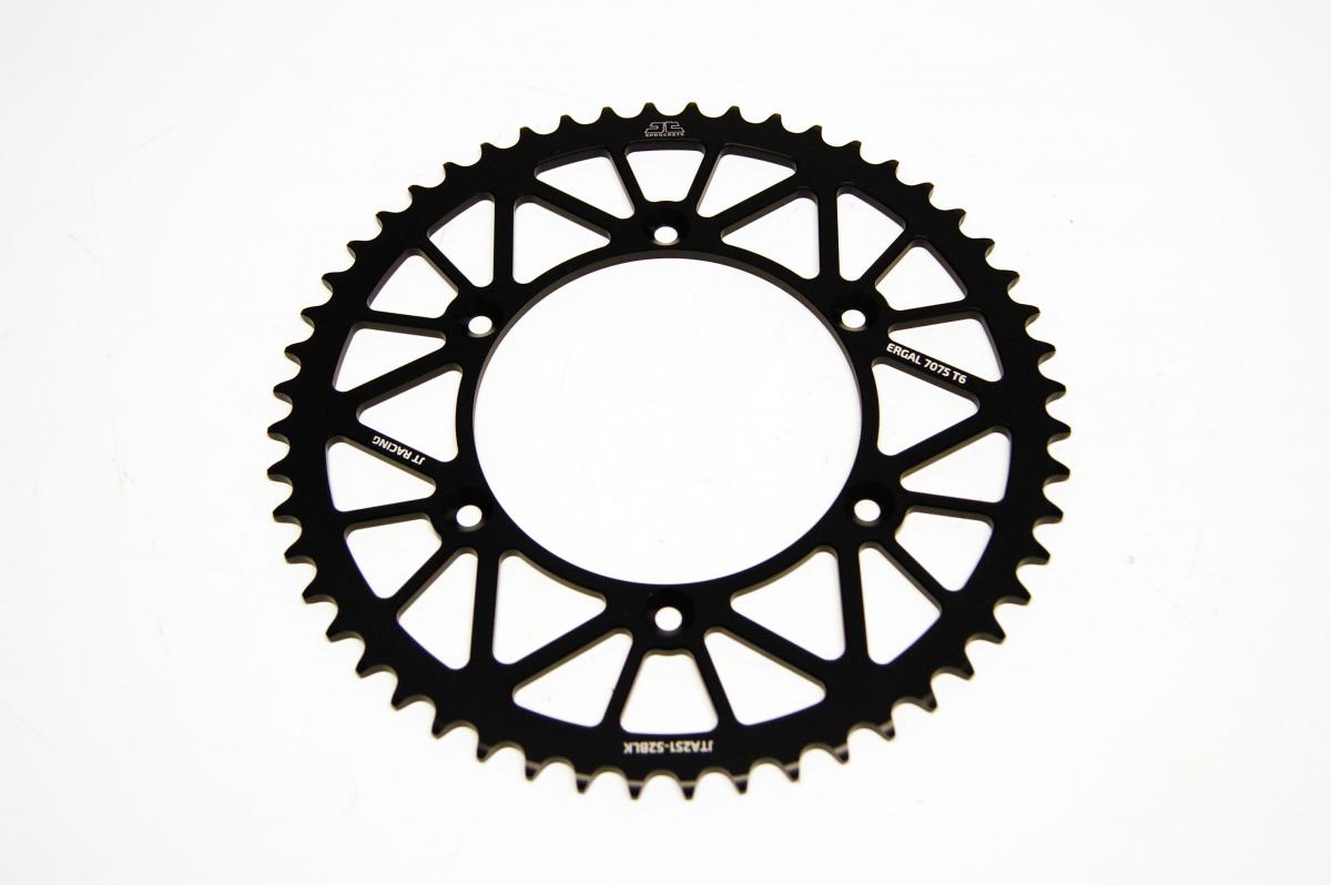 REAR SPROCKET ALLOY BLACK 251, JTA251.52BLK 7075-T6 Aluminium, SR251-52 thumbnail 2