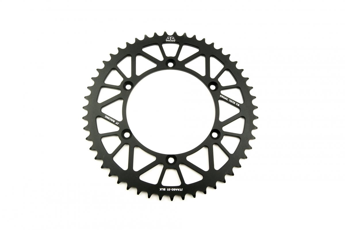 REAR SPROCKET ALLOY BLACK 460, JTA460.51BLK 7075-T6 Aluminium thumbnail 2