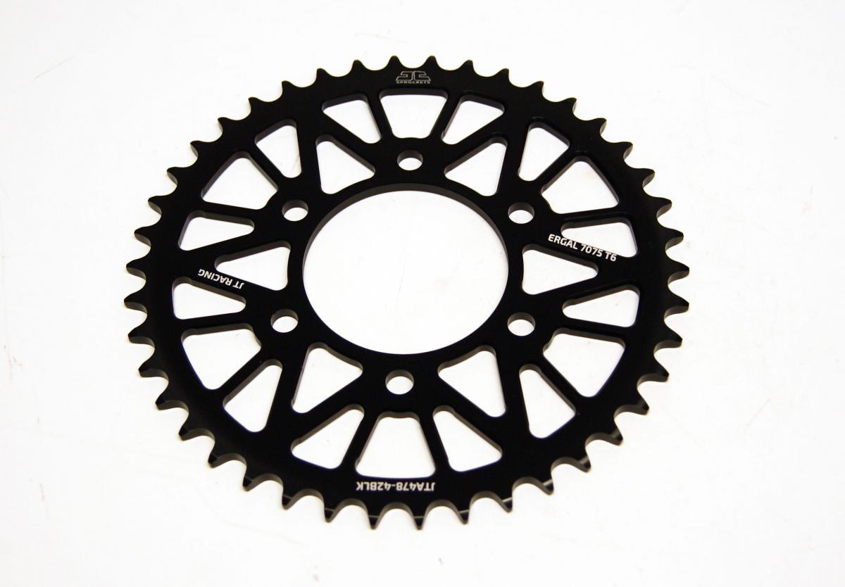 REAR SPROCKET JTA478.42BLK ALLOY, CHAIN 520 (7075-T6 Aluminium) thumbnail 2