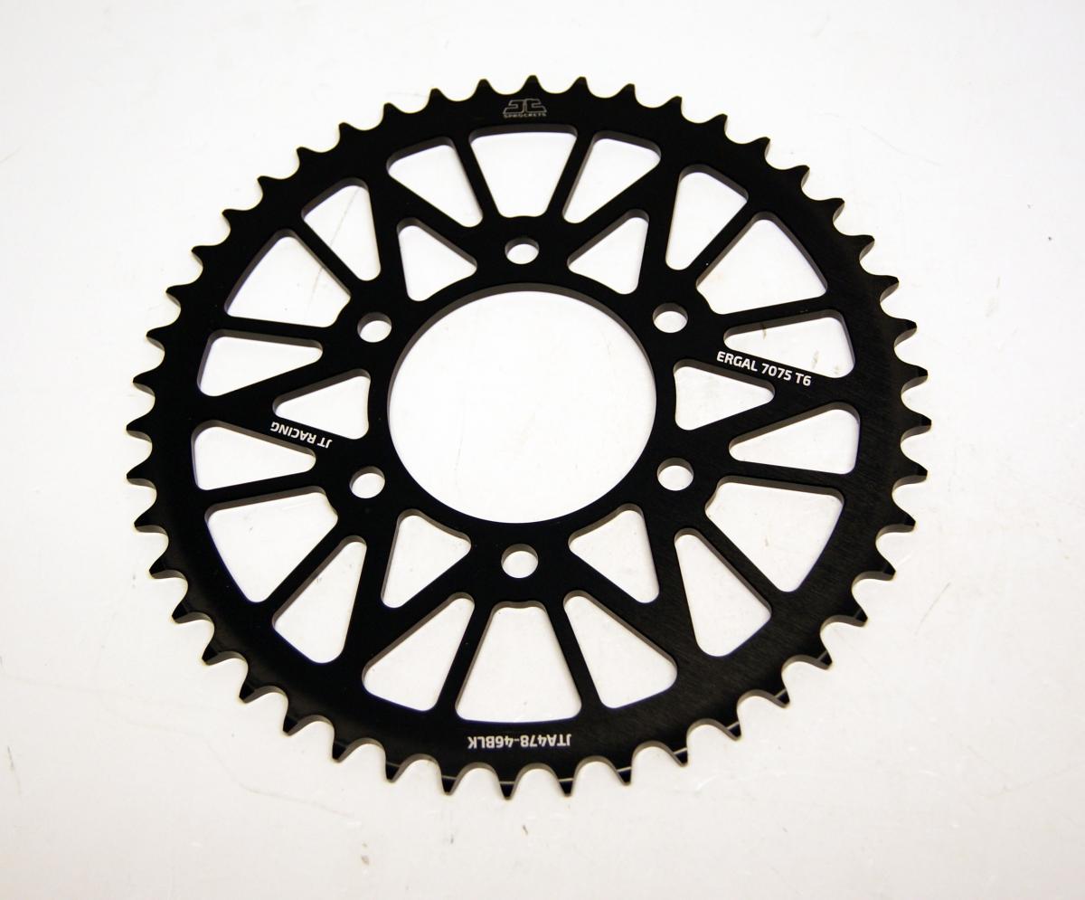 REAR SPROCKET JTA478.46BLK ALLOY, CHAIN 520 (7075-T6 Aluminium) thumbnail 2