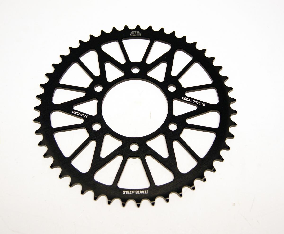 REAR SPROCKET JTA478.48BLK ALLOY, CHAIN 520 (7075-T6 Aluminium) thumbnail 2