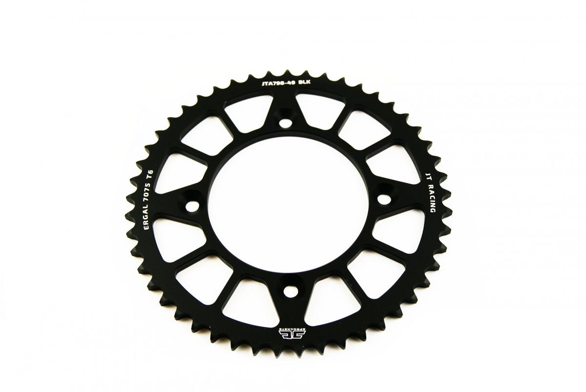 REAR SPROCKET ALLOY BLACK 798, JTA798.49BLK 7075-T6 Aluminium thumbnail 2