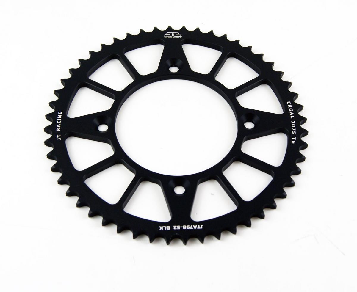 REAR SPROCKET ALLOY BLACK 798, JTA798.52BLK 7075-T6 Aluminium thumbnail 2