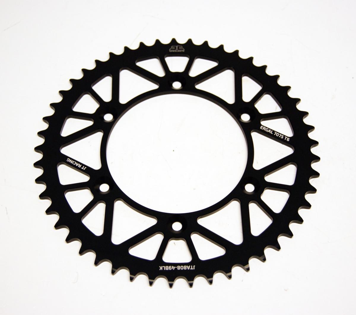 REAR SPROCKET ALLOY BLACK 808, JTA808.49BLK thumbnail 3