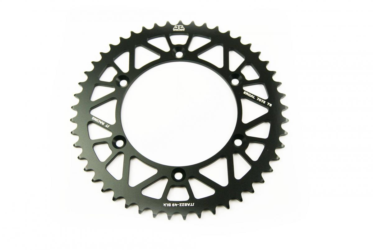 REAR SPROCKET ALLOY BLACK 822, JTA822.49BLK 7075-T6 Aluminium thumbnail 2