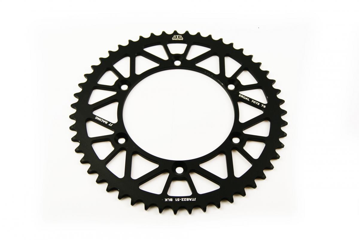 REAR SPROCKET ALLOY BLACK 822, JTA822.51BLK 7075-T6 Aluminium thumbnail 2
