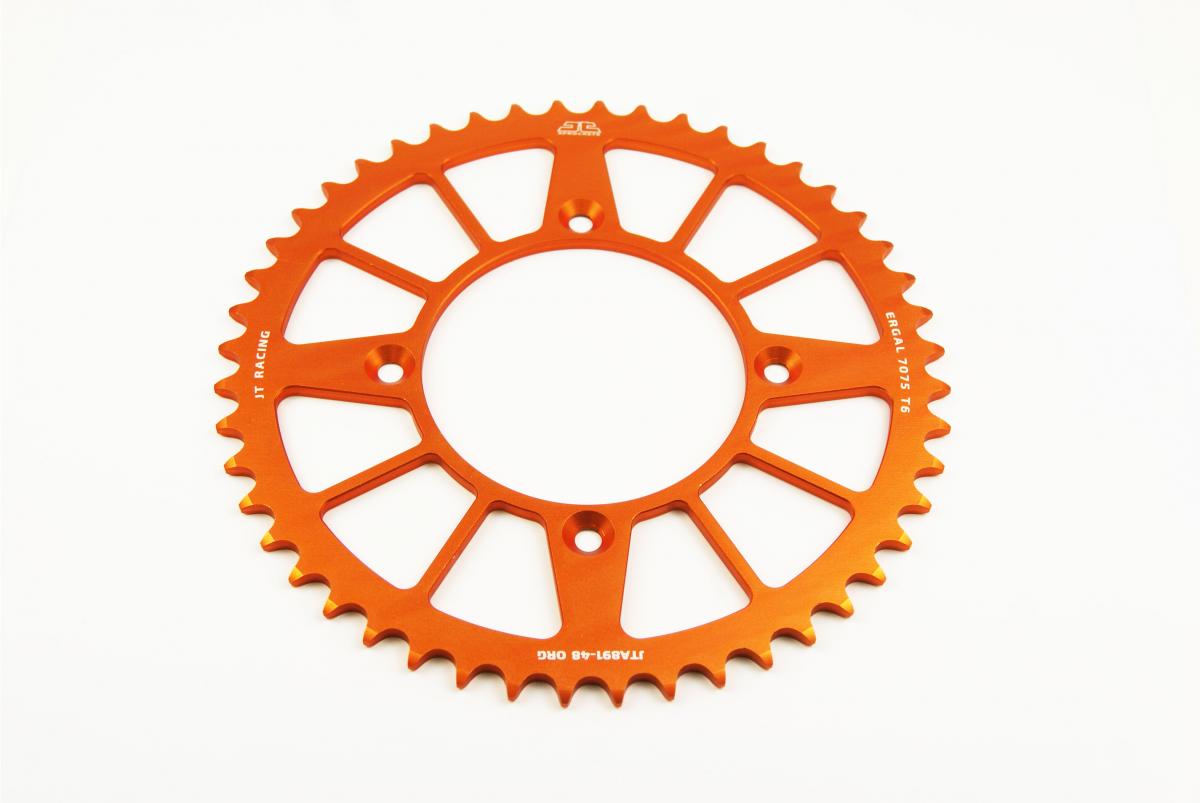 REAR SPROCKET JTA891.48ORG ORANGE, ROAD KTM ALLOY thumbnail 2