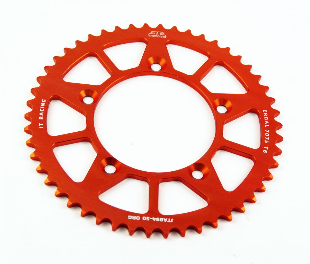 REAR SPROCKET ALLOY ORANGE JT, JTA894.50ORG 7075-T6 Aluminium thumbnail 2