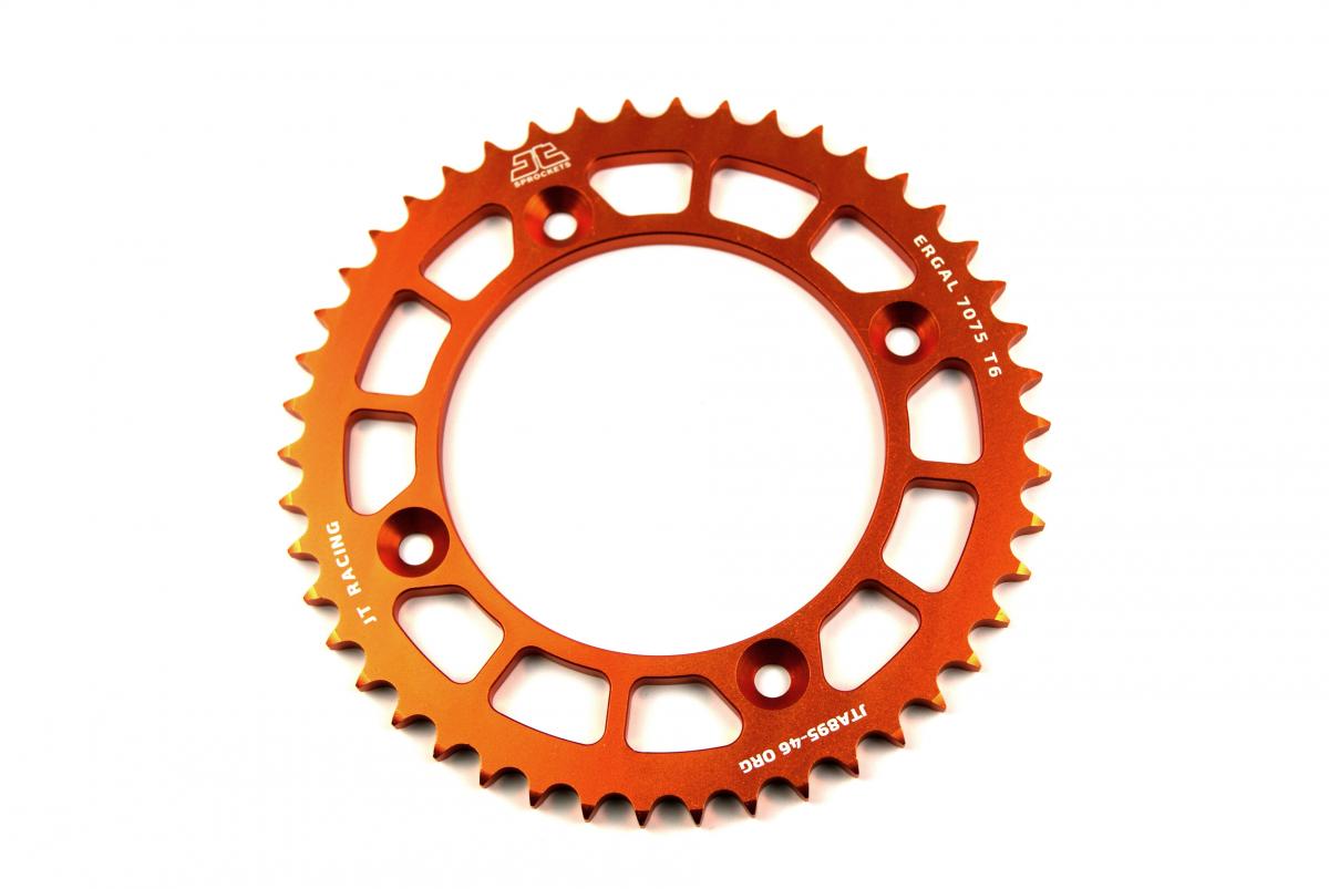 REAR SPROCKET ALLOY ORANGE 441, JTA895.46ORG 7075-T6 Aluminium thumbnail 2
