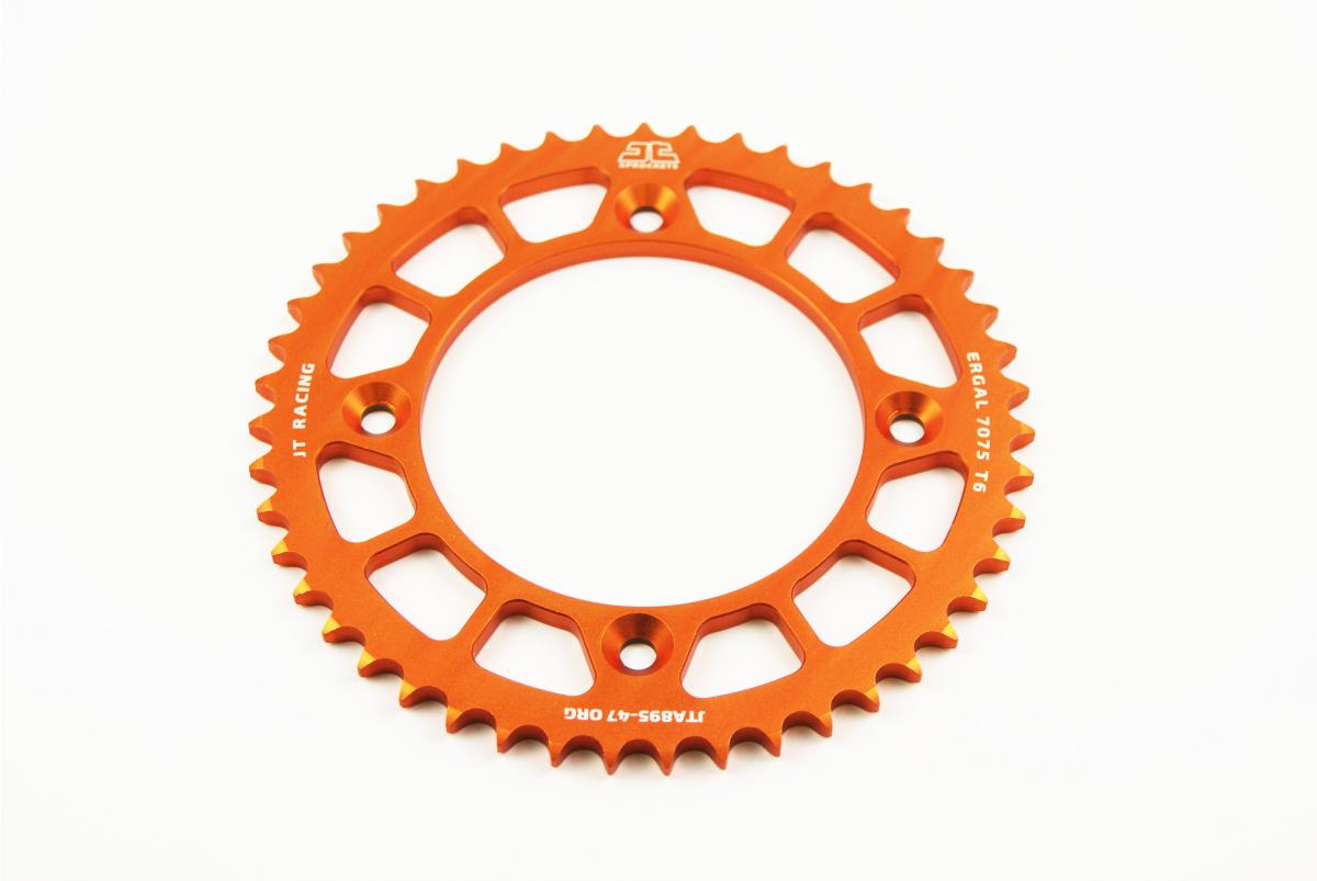 REAR SPROCKET ALLOY ORANGE 441, JTA895.47ORG 7075-T6 Aluminium thumbnail 2