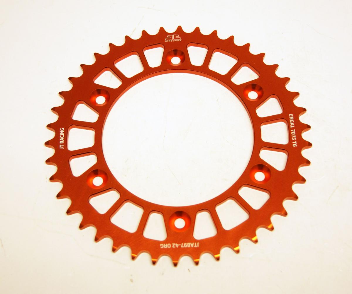 REAR SPROCKET ALLOY ORANGE, JTA897.42ORG thumbnail 2