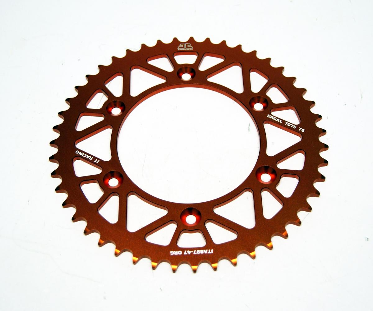 REAR SPROCKET ALLOY ORANGE, JTA897.47ORG thumbnail 2