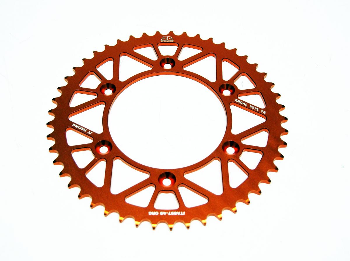 REAR SPROCKET ALLOY ORANGE, JTA897.49ORG thumbnail 2