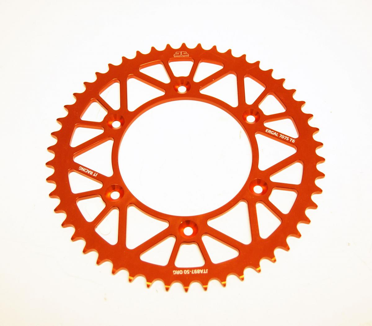 REAR SPROCKET ALLOY ORANGE, JTA897.50ORG thumbnail 2