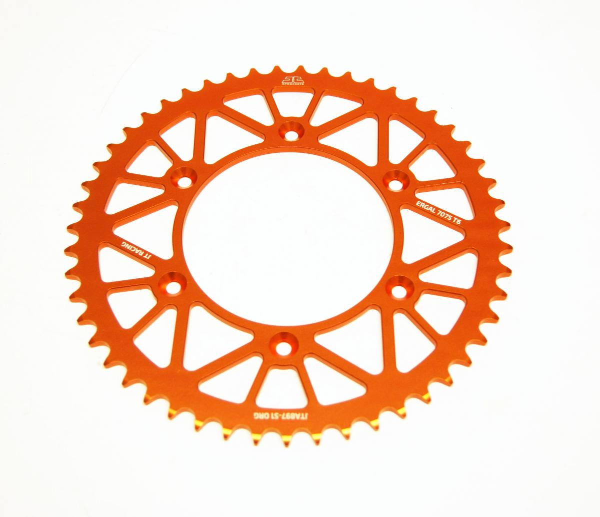 REAR SPROCKET ALLOY ORANGE, JTA897.51ORG thumbnail 2