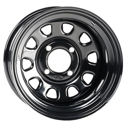RIM STEEL WHEEL 14x7, 4/137, ITP DELTA BLACK 4+3, 12MM STUD, 1422319014B