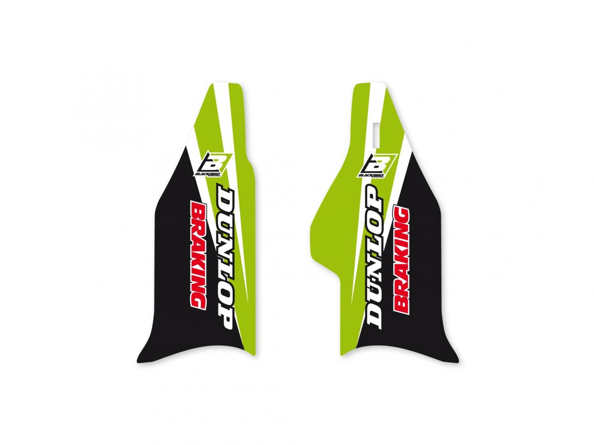 03-08 KX 04-05 KXF250 FORK DECALS, BLACKBIRD 5424N
