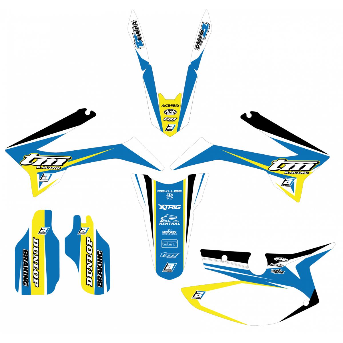15-21 TM DREAM 4 GRAPHIC, BLACKBIRD DECAL KIT 2804N