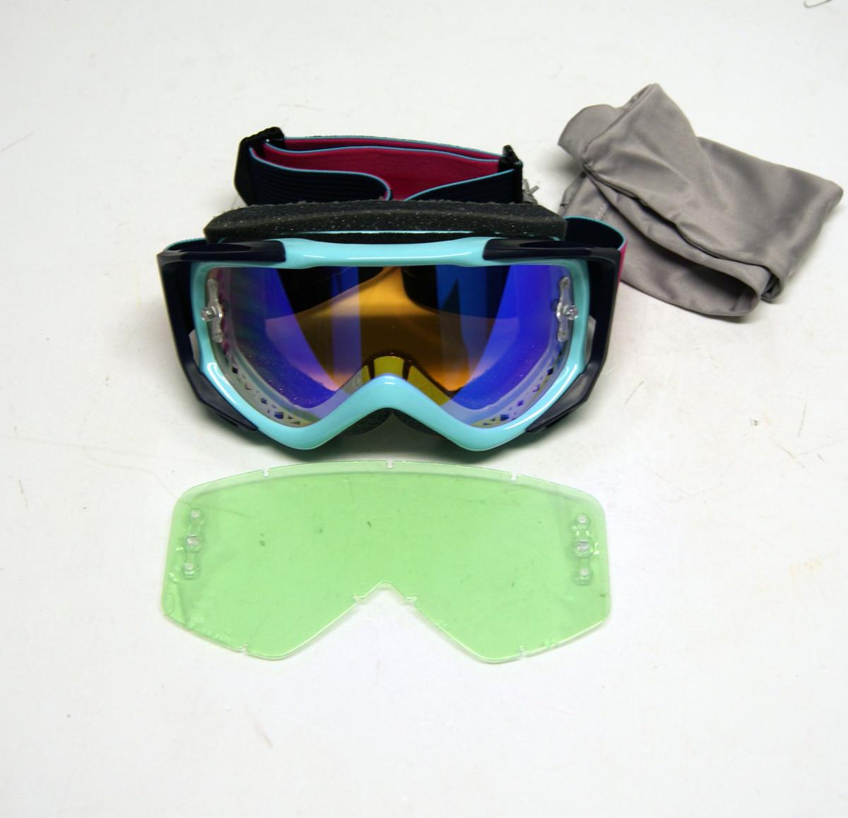 007 SMITH FUEL V.2 ICEBERG BLUE, M0083136099ZF - END OF LINE, MIRRORED LENS AND CLEAR LENS thumbnail 2