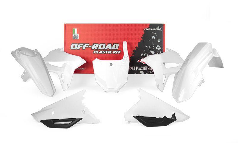PLASTIC KIT/6 CRF450R 2021-24, RTECH R-KITCRF-BN0-521 WHITE image 1