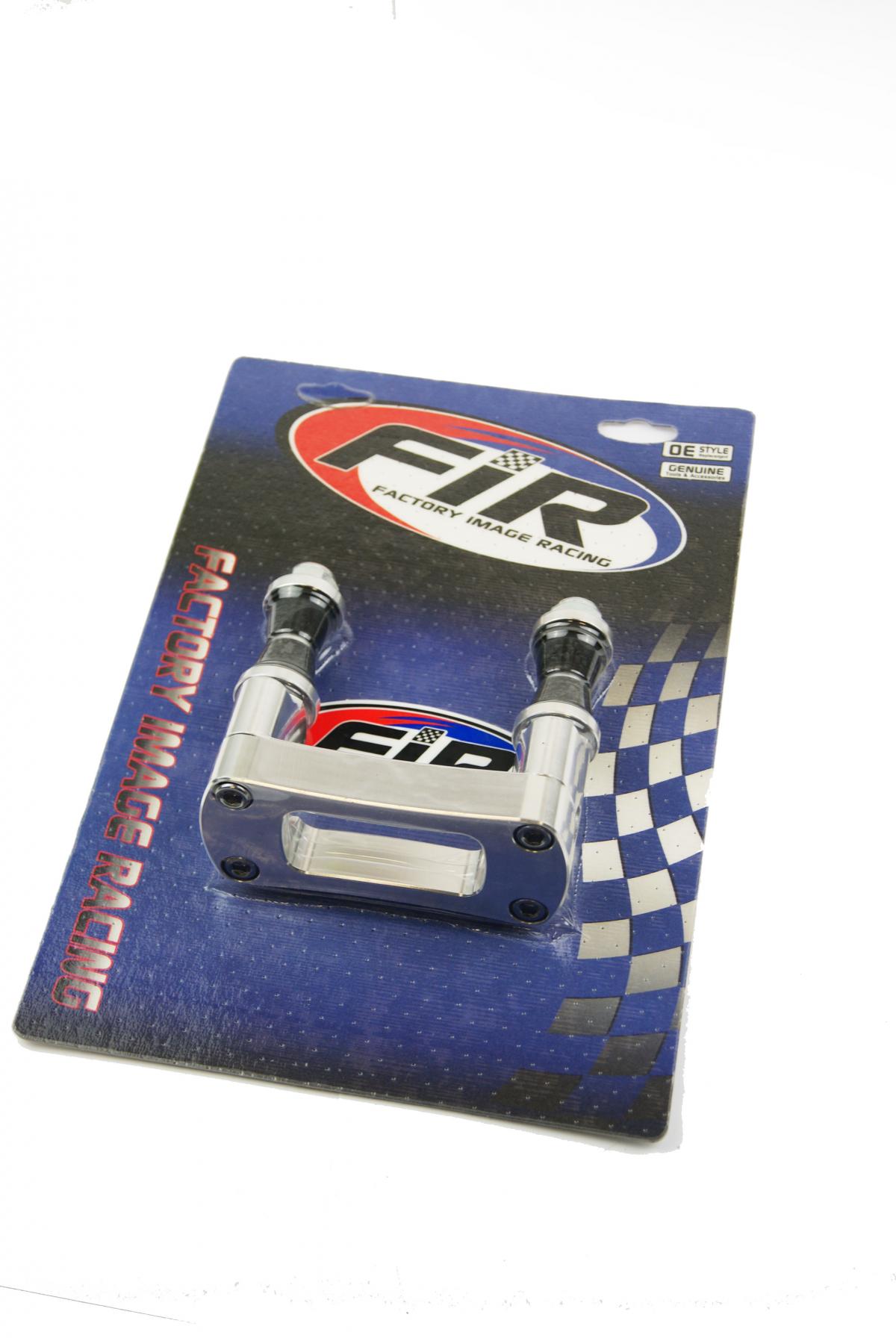 STEERING BAR CLAMP 22.2mm SILVER, 100mm MOUNTING, M10 BOLTS thumbnail 2