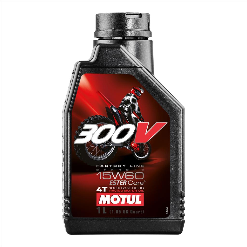 300V FL OFF ROAD 15W60 1 Litre, MOTUL 450044, BOX=12, Motorcycle, 100% SYNTHETIC image 1