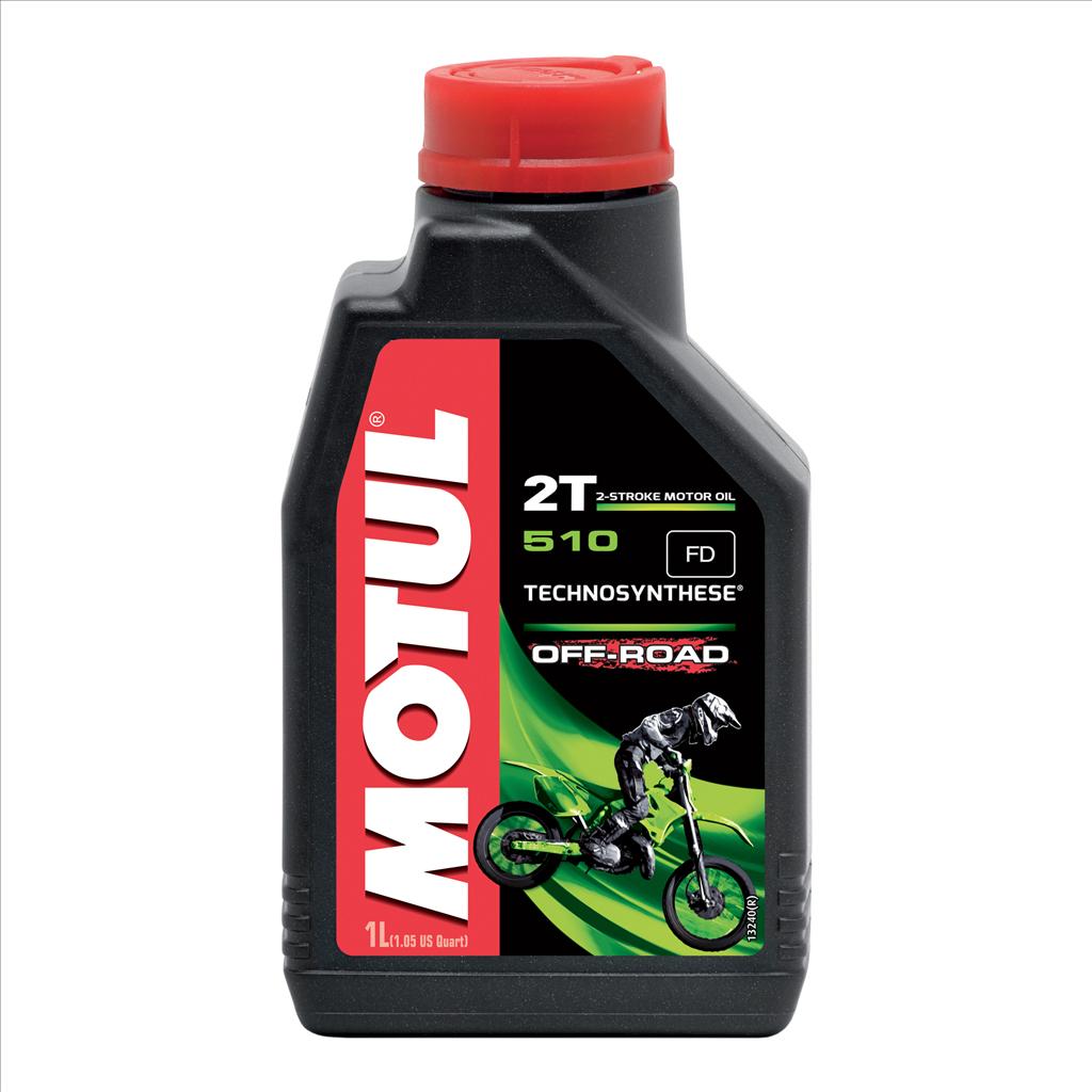 OFFER 450055, 510 2T OFF ROAD 1 Litre, MOTUL 450062, BOX=12 Motorcycle, TECHNOSYNTHESE image 1