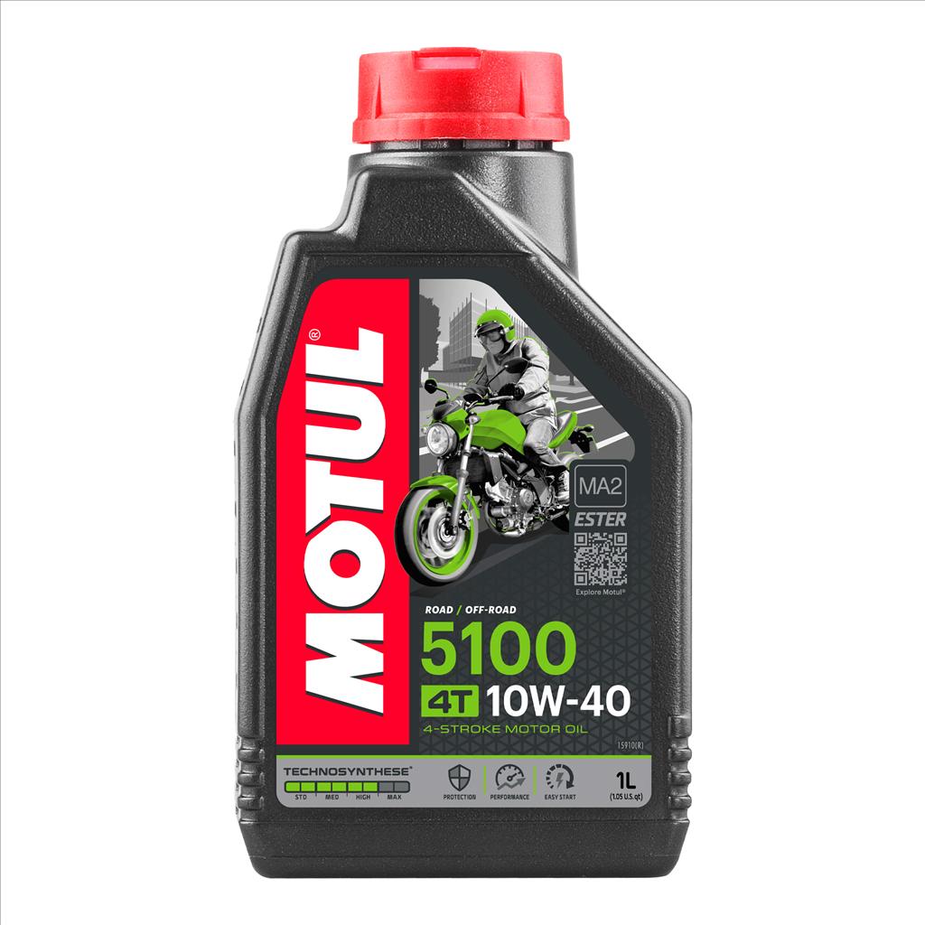 5100 10W40 4T 1 Litre, MOTUL 450028, BOX=12, Motorcycle, TECHNOSYNTHESE image 1