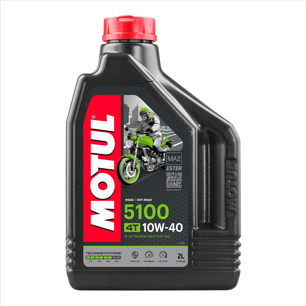 5100 10W40 4T 2 Litre, MOTUL 450416, BOX=12, Motorcycle, TECHNOSYNTHESE image 1