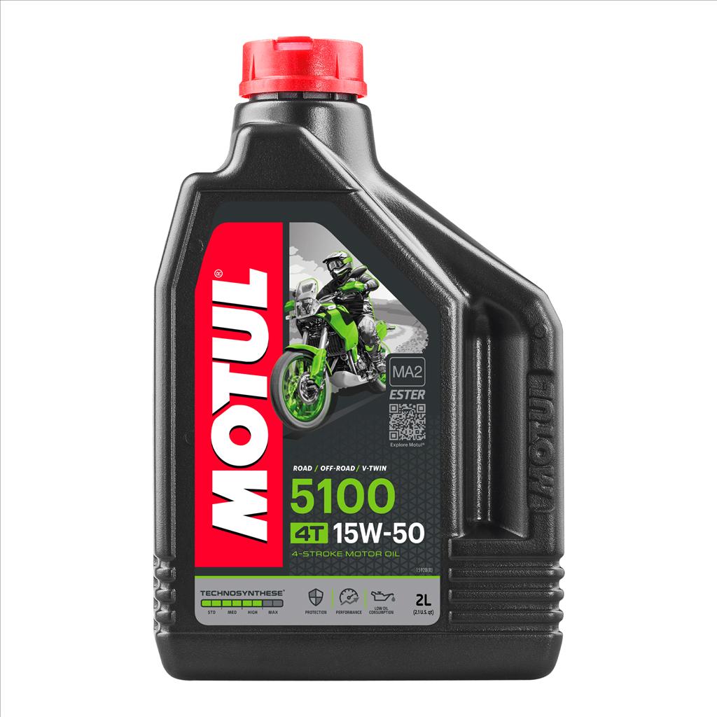 5100 15W50 4T 2 Litre, MOTUL 450417, BOX=12, Motorcycle, TECHNOSYNTHESE image 1