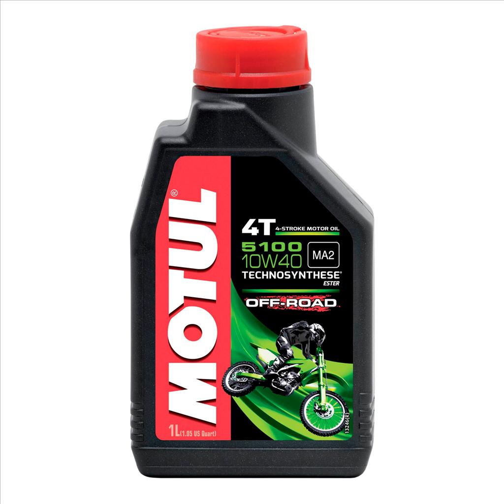 OFFER 450028, 5100 4T 10W40 OFF ROAD 1 Litre, MOTUL 450048, BOX=12 Motorcycle, TECHNOSYNTHESE image 1