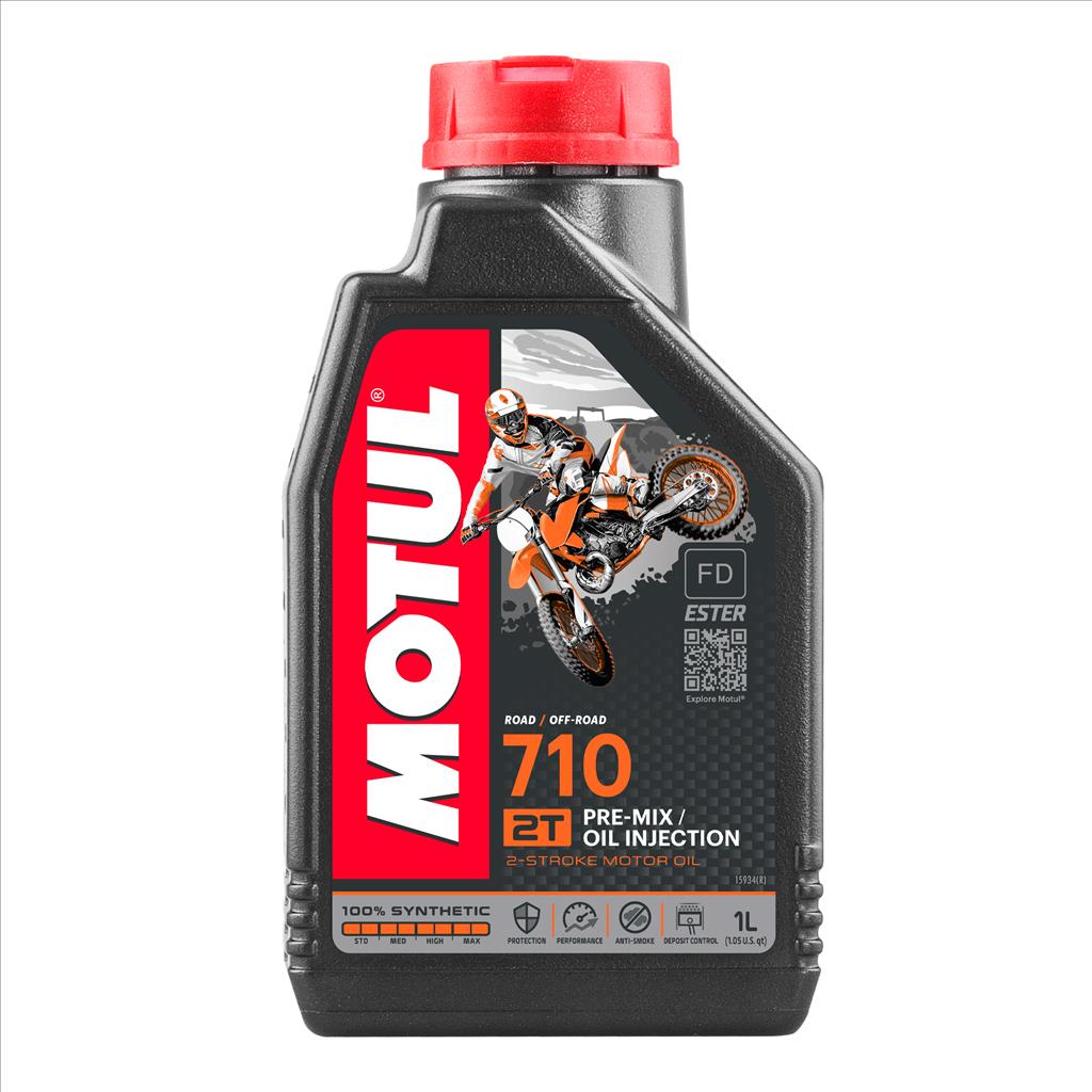 710 2T 1 Litre C, MOTUL 450053, BOX=12, Motorcycle, 100% SYNTHETIC image 1