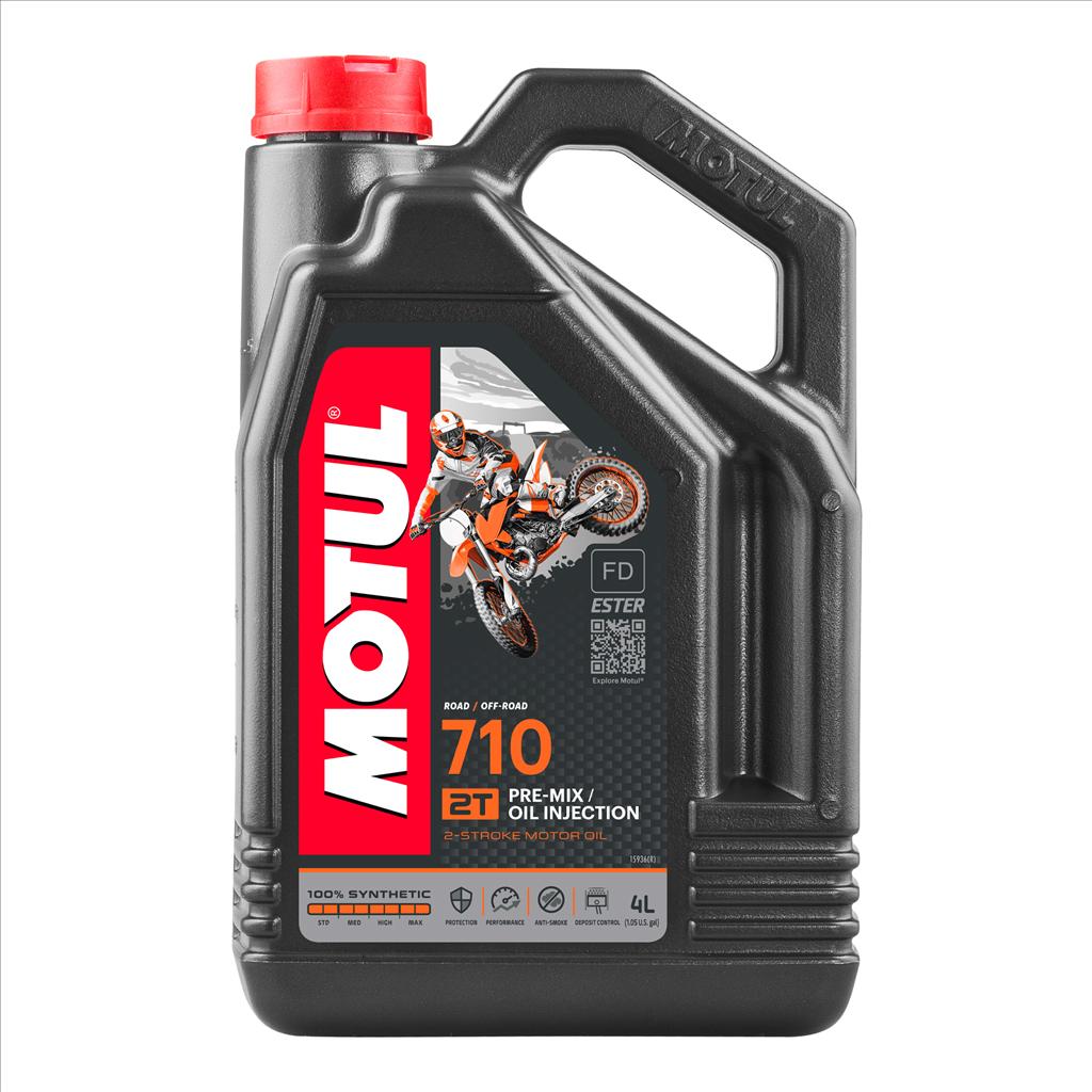 710 2T 4 Litre, MOTUL 450054, BOX=4, Motorcycle, 100% SYNTHETIC image 1