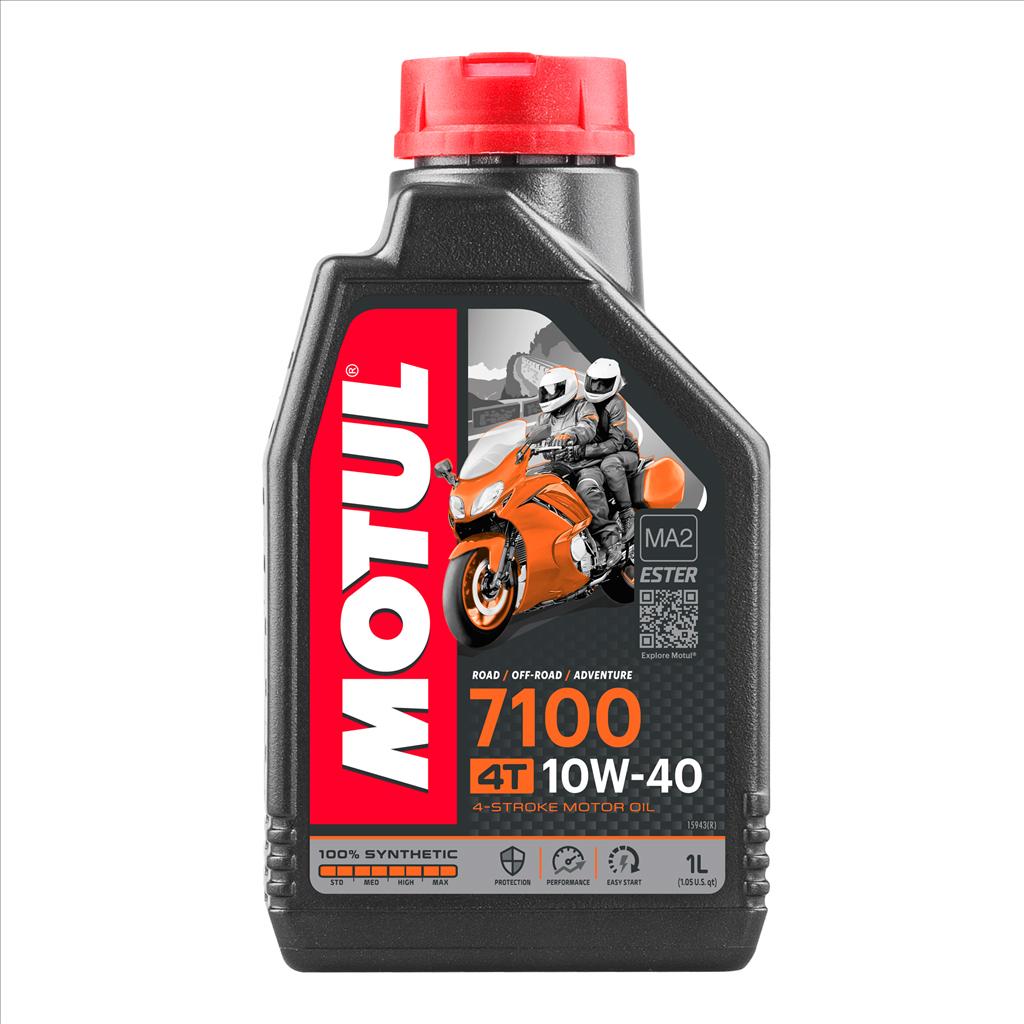 7100 10W40 4T 1 Litre, MOTUL 450016, BOX=12, Motorcycle, 100% SYNTHETIC image 1