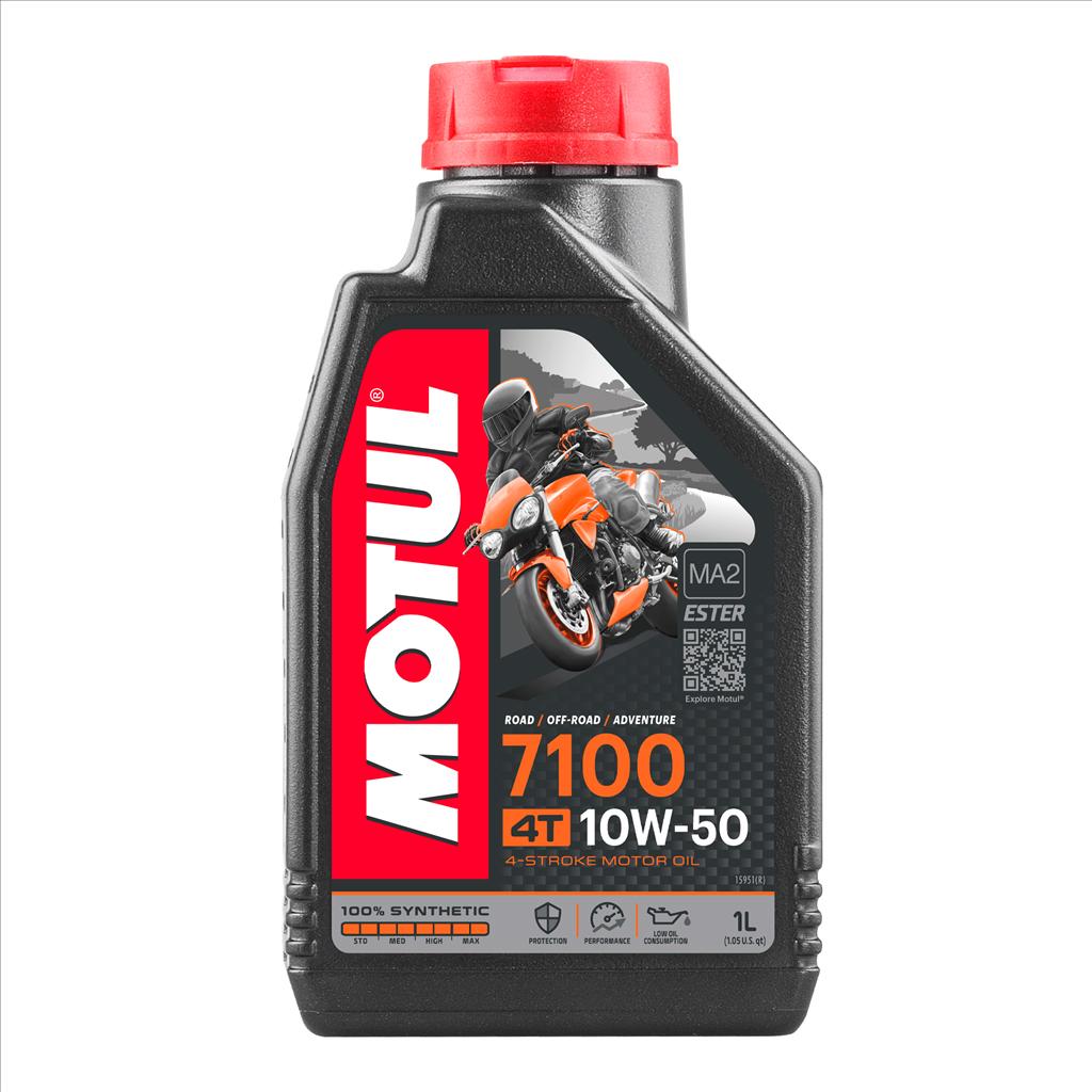 7100 10W50 4T 1 Litre, MOTUL 450018, BOX=12, Motorcycle, 100% SYNTHETIC image 1